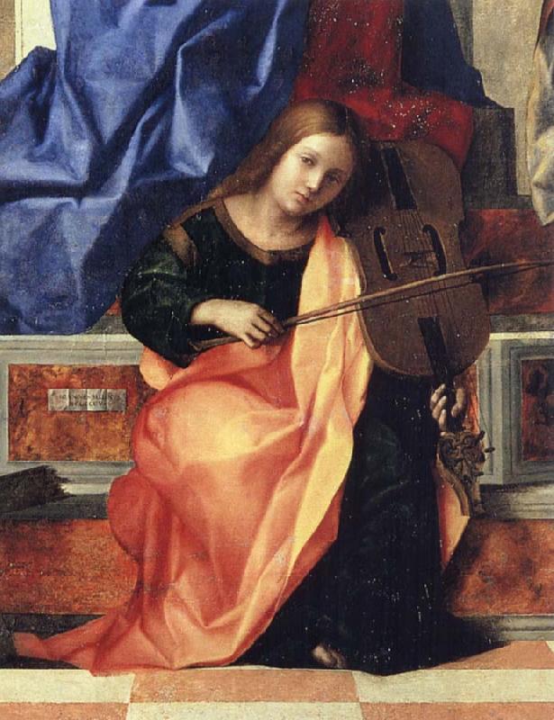 Gentile Bellini Detail of Pala di San Zaccaria oil painting picture